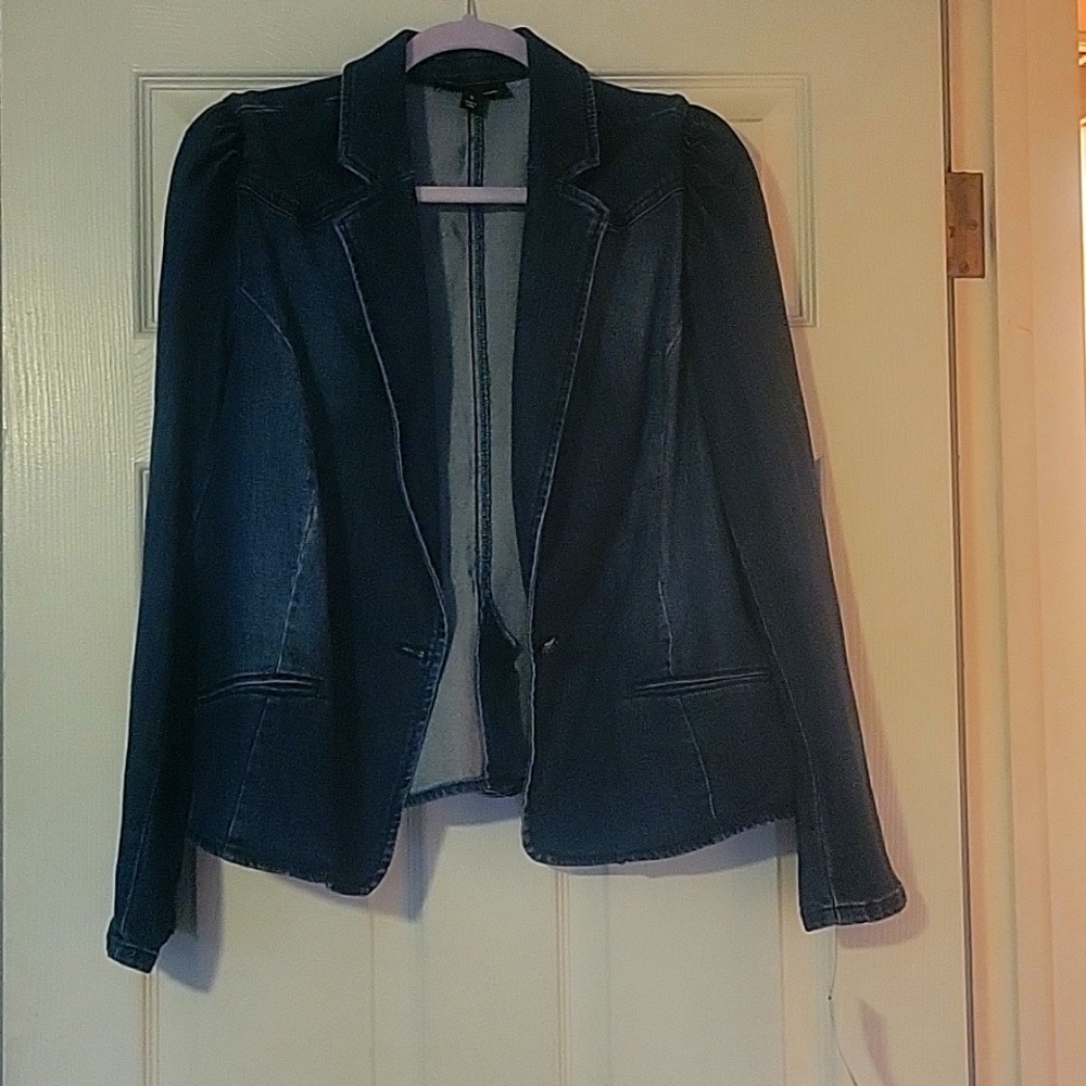NWT I.N.C. denim blazer